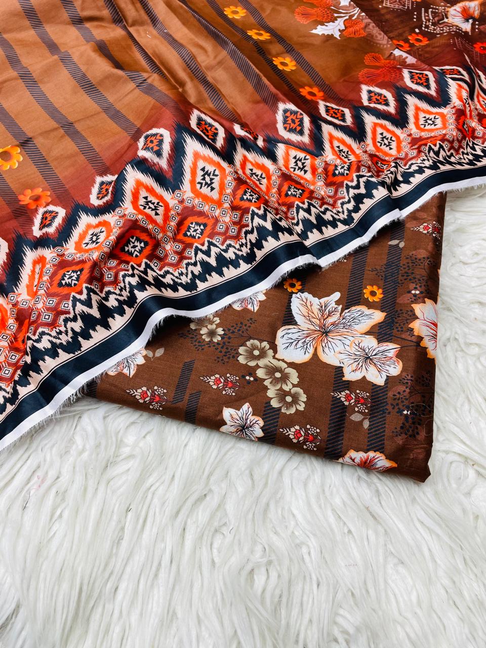 3 PC Lawn Digital Printed Unstitched Suit D#29985