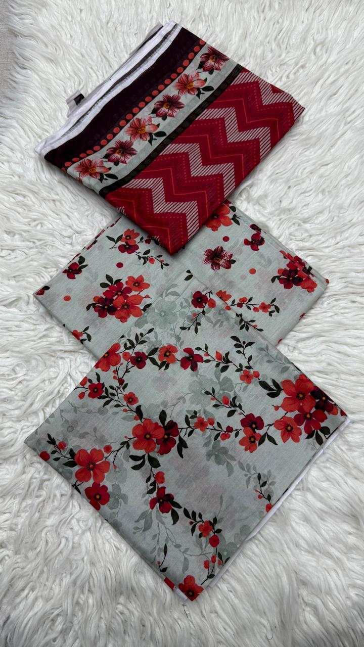 3Pc Supima Lawn Suit - #41056