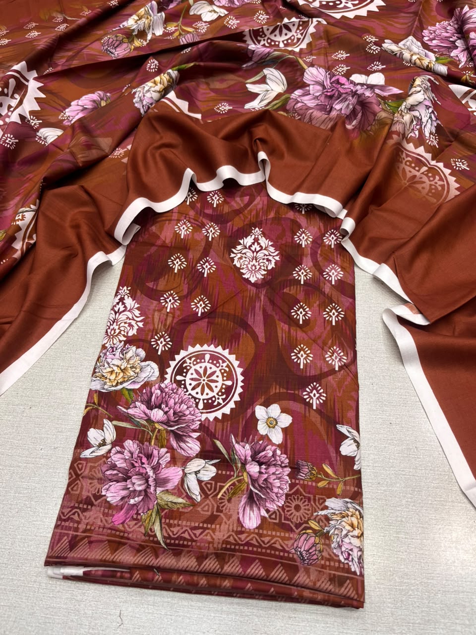 2Pc Staple Kameez & Dupatta Unstitched Suit 04