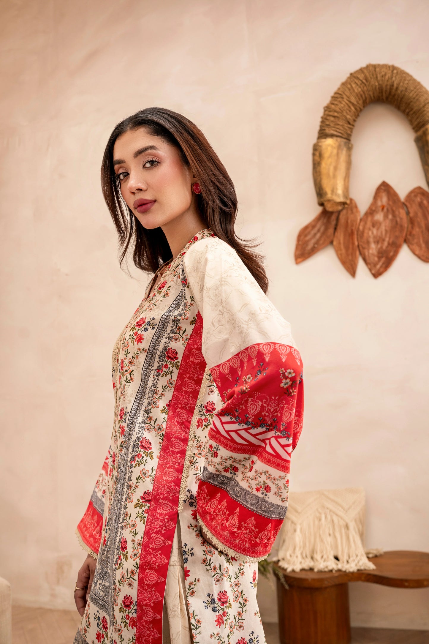 Firdous - Printed - Lawn - 3pc - D129