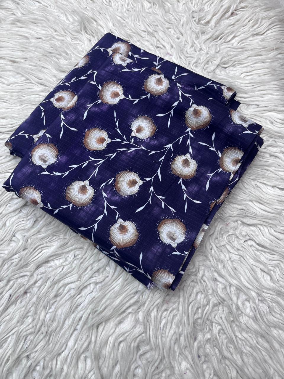 2Pc Bana Dora Linen Allover Suit Vol-3171