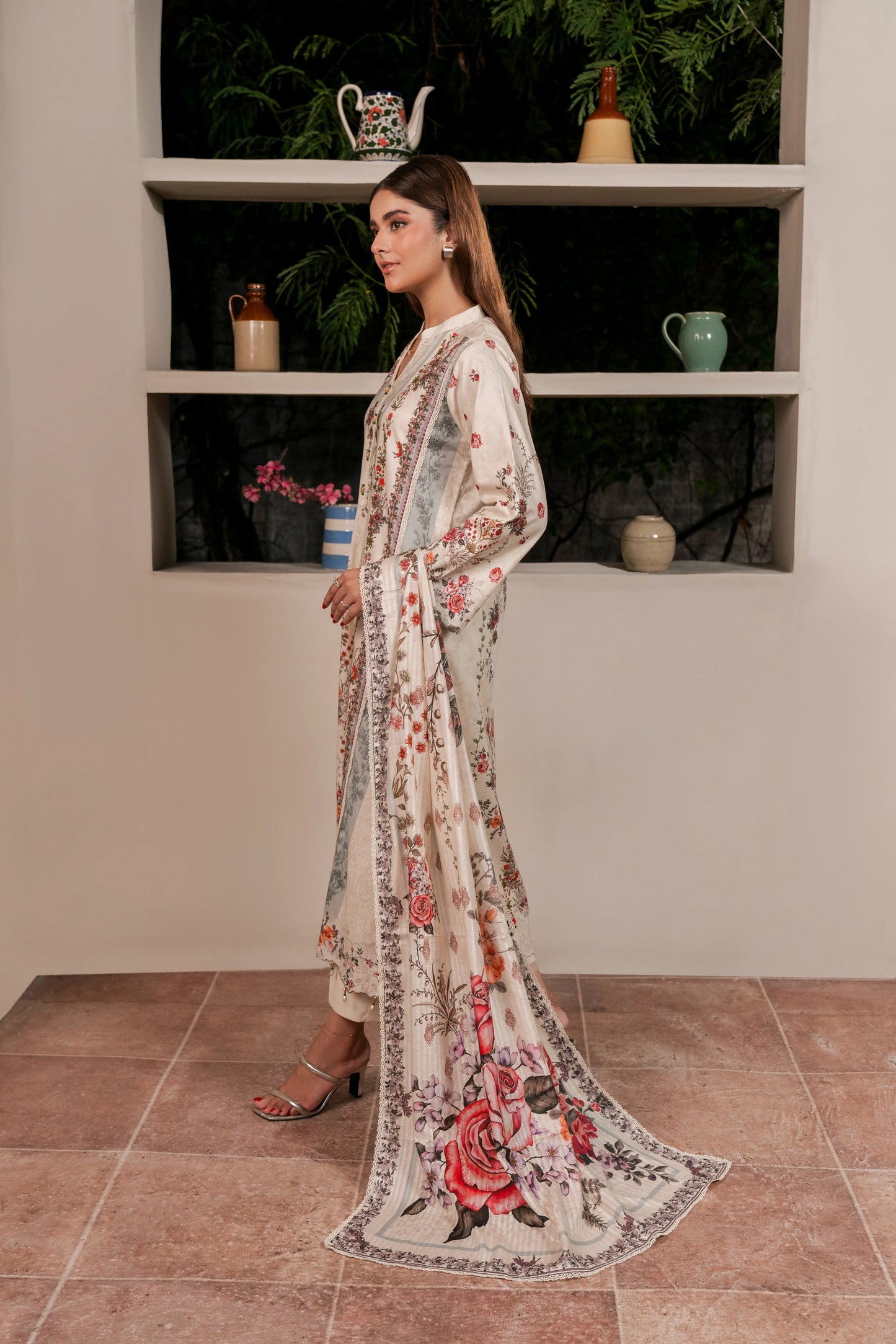2Pc Firdous Kameez & Dupatta Suit - D741