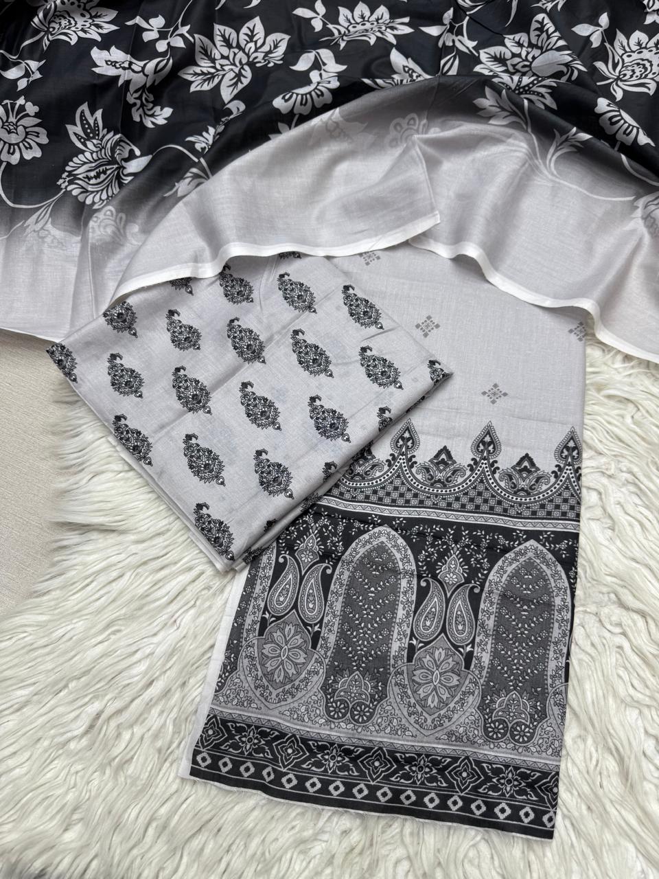 2Pc Al Karam Lawn Kameez & Dupatta - #34720