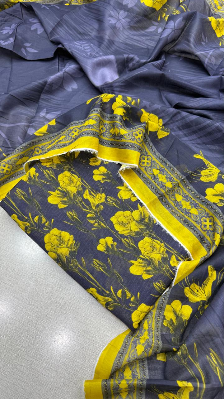 3Pc Lawn Allover Bana Dora #39232