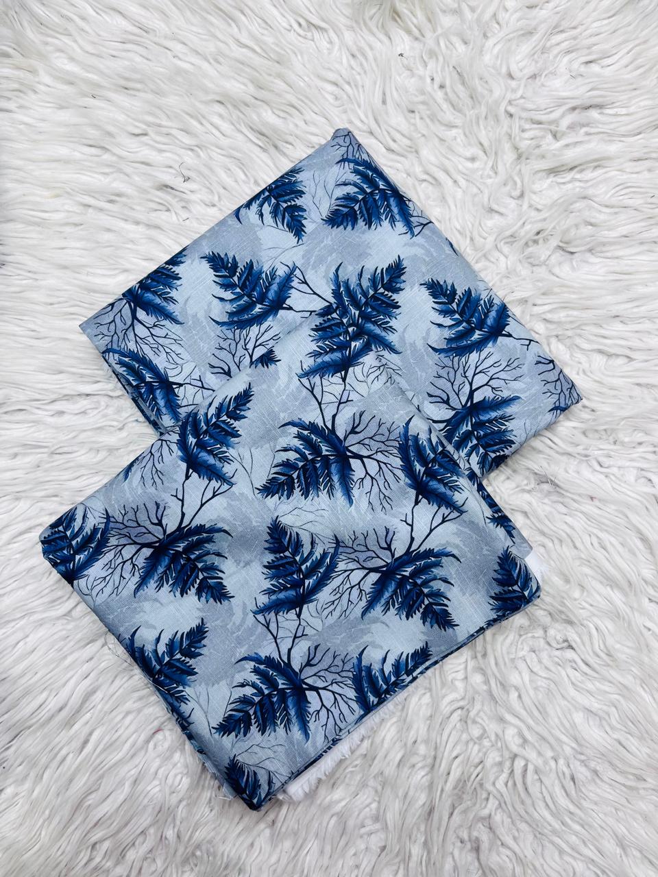 2Pc Slub Khaddar Allover Unstitched Suit Vol-0137