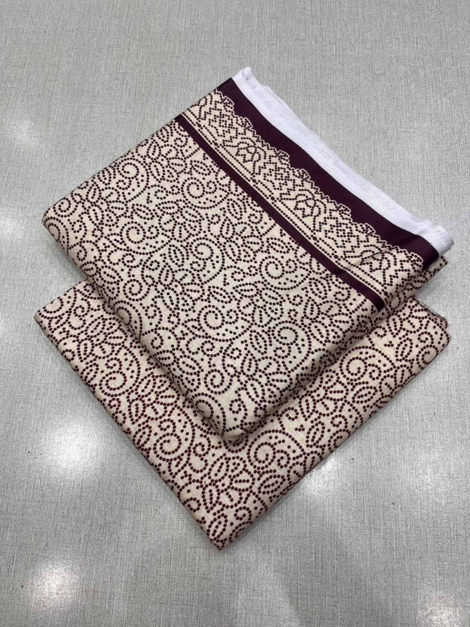 2Pc Slub Khaddar Same Printed Unstitched Suit 701