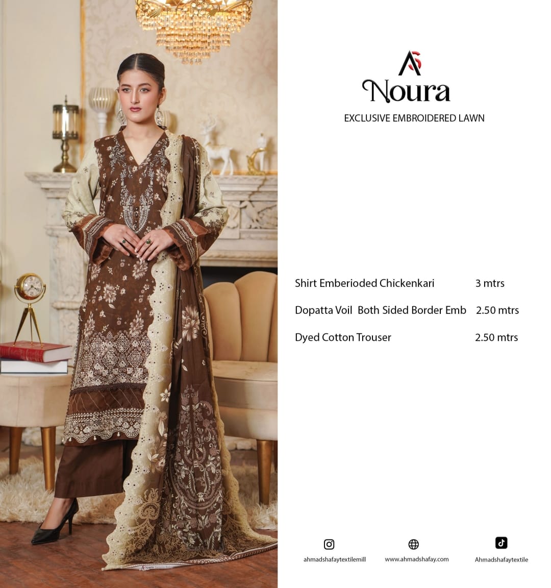 NOURA EXCLUSIVE EMBROIDERED LAWN 0106