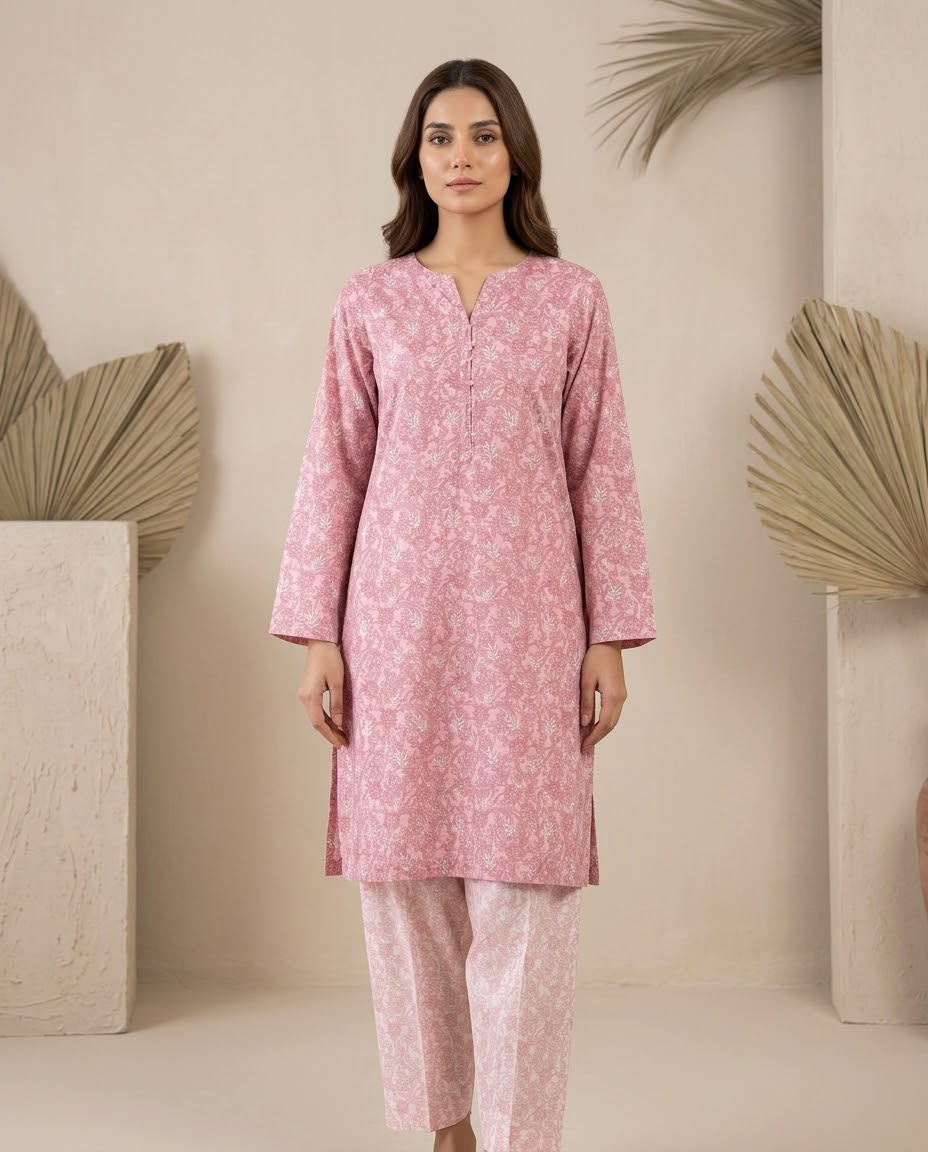2Pc Sapphire kurta Shalwar Digital Printed Suit 499
