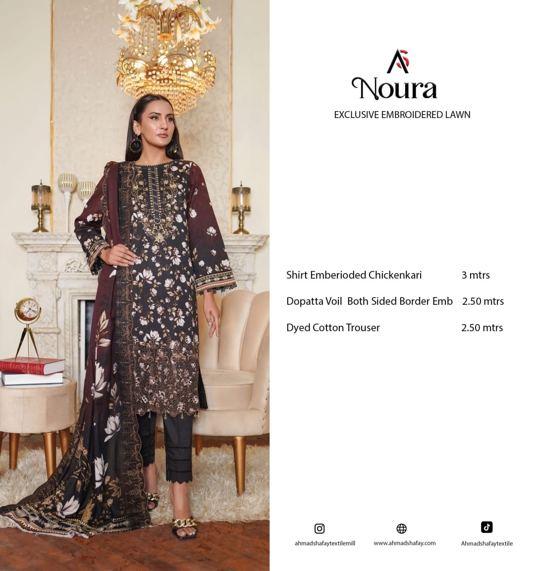NOURA EXCLUSIVE EMBROIDERED LAWN 0106
