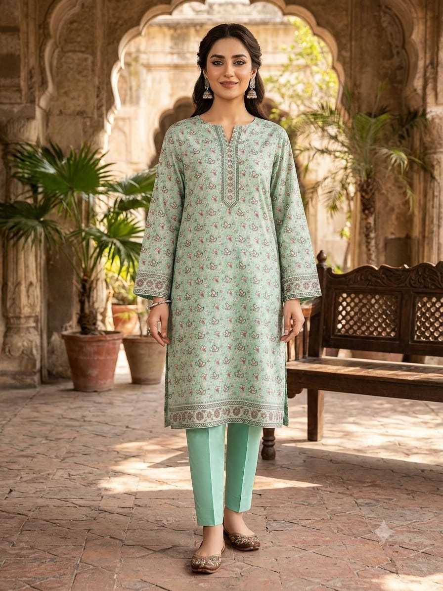 90/88 Lawn Kameez & Shalwaar 2Pc 004