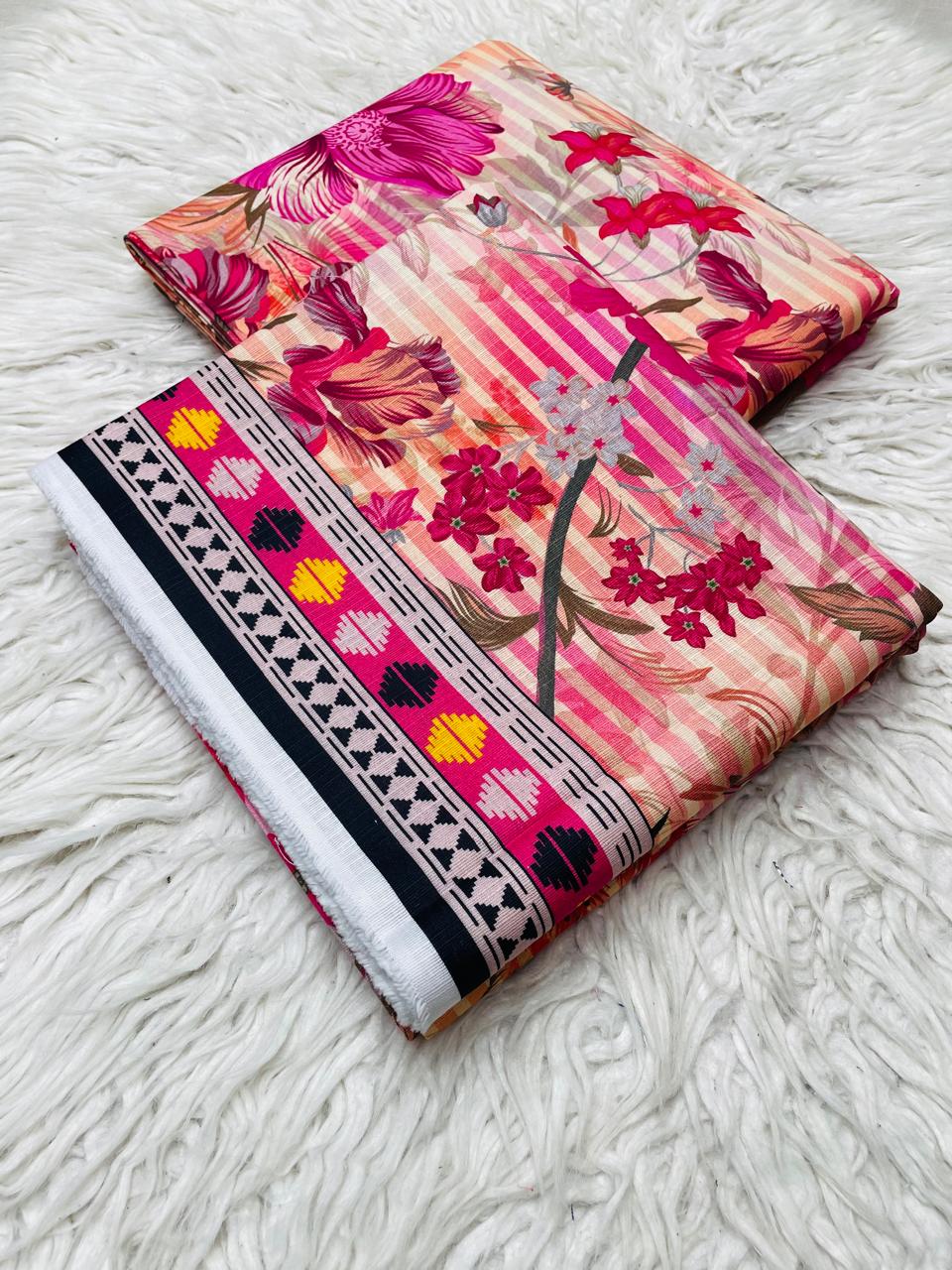 2Pc Slub Khaddar Allover Suit - 0102