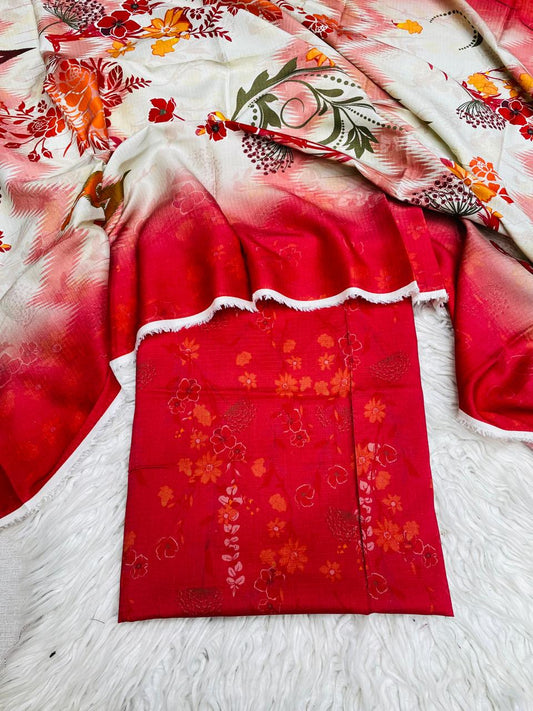 2 PC LINEN BANA DORA AL KARAM KAMEEZ & DUPATTA VOL-3169