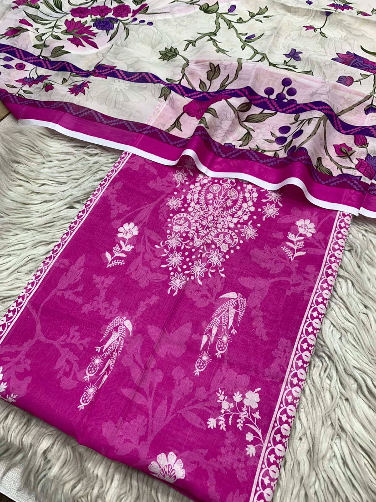 2Pc Sapphire Lawn Kameez & Duppata 3204
