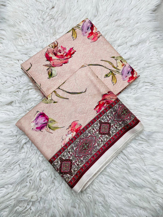 2Pc Linen Allover Unstitched Suit -0099