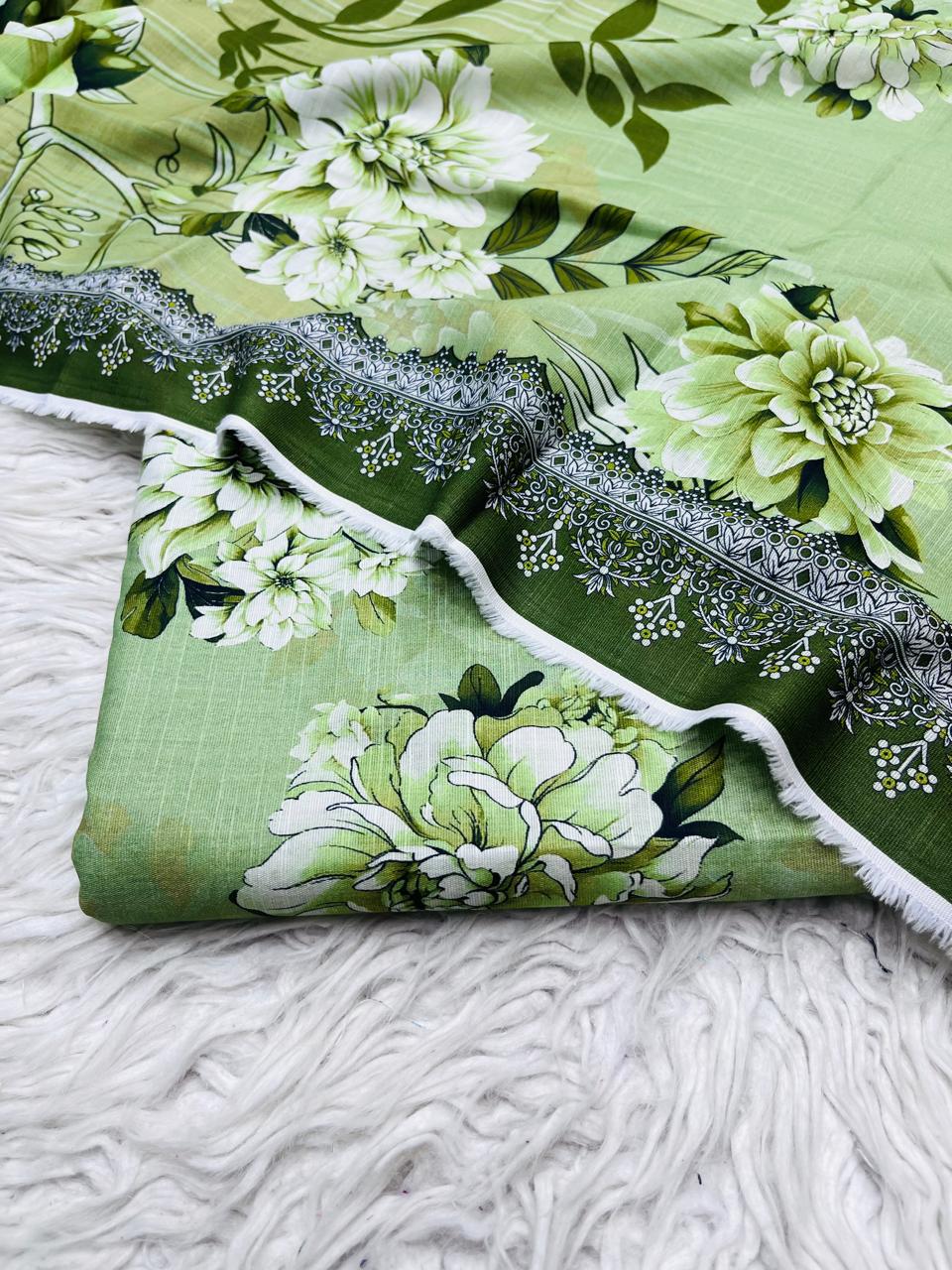 3Pc Slub Khaddar Allover Suit Vol-0117