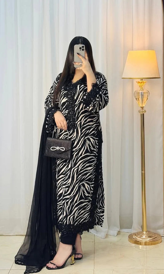 3Pc Supima Lawn Suit  - #41060