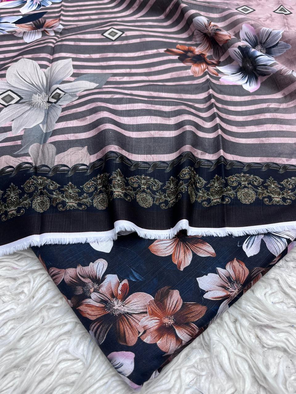 3Pc Crystal Khaddar Allover Digital Printed Vol-0131