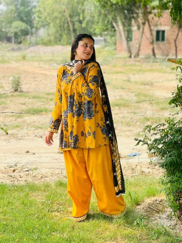 3Pc Supima Lawn Suit - #41064