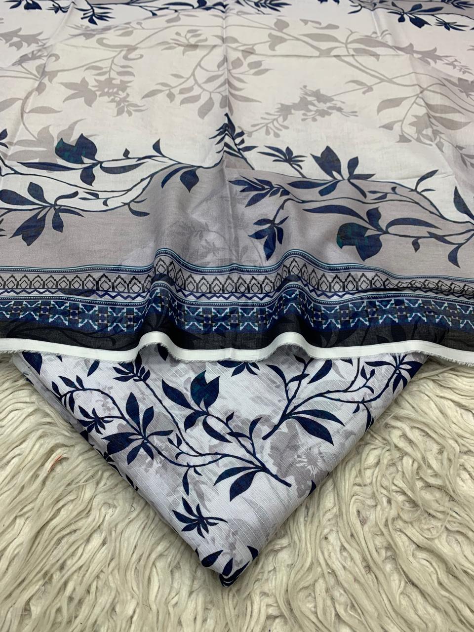 Gul Ahmad 3Pc Lawn Bana Dora Unstitched Suit Vol-0166