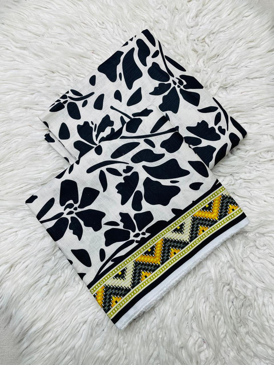 2Pc Slub Khaddar Allover Suit - 0102