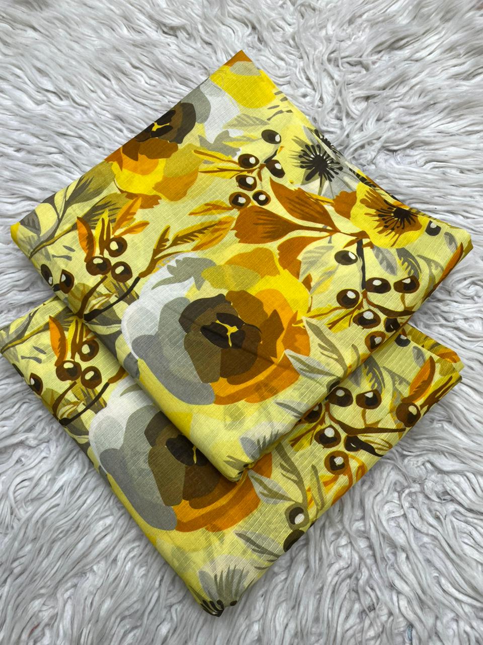 2Pc Lawn Bana Dora Suit Vol-511