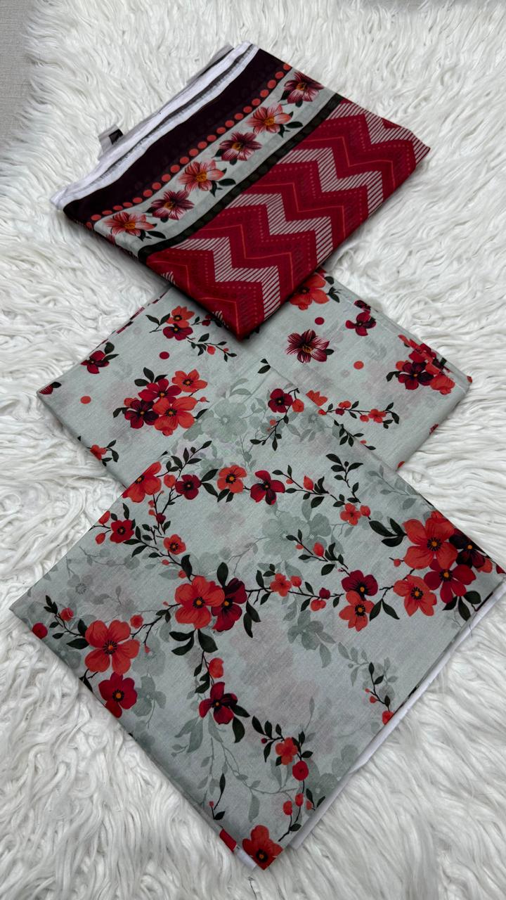 3Pc Supima Lawn Suit - #41056