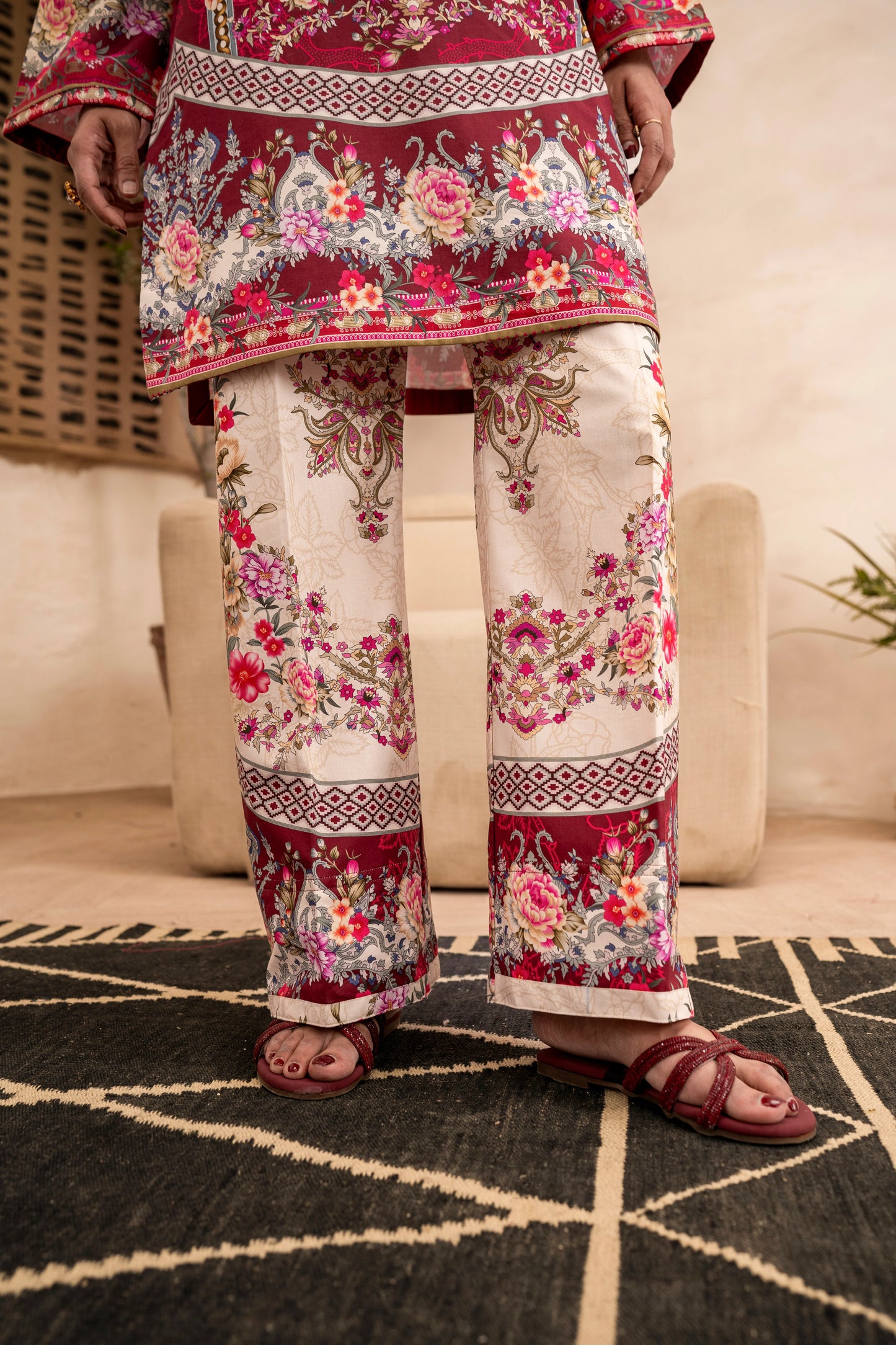 Firdous - Printed - Lawn - 3pc - D127