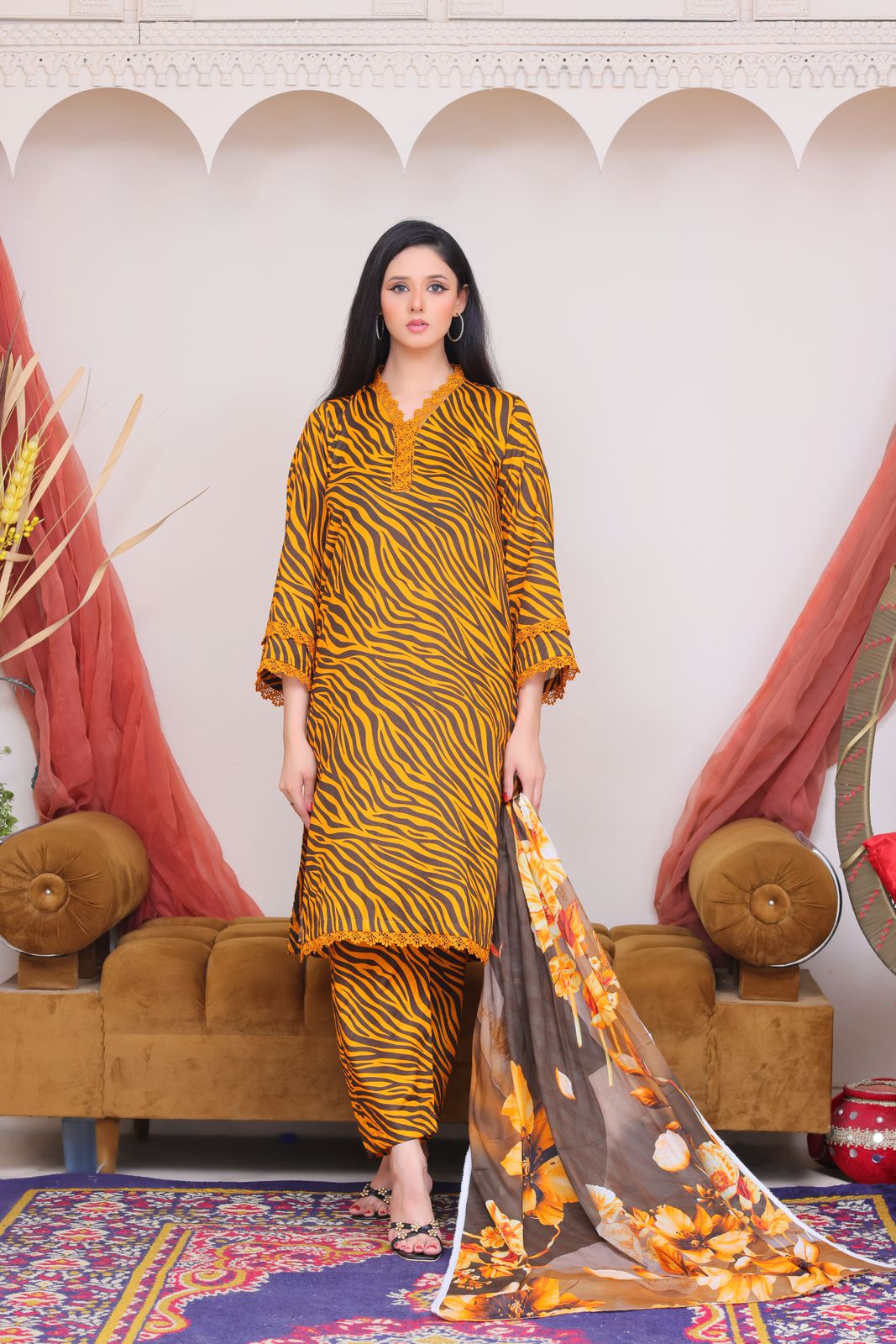 3Pc Supima Lawn Suit - #41061
