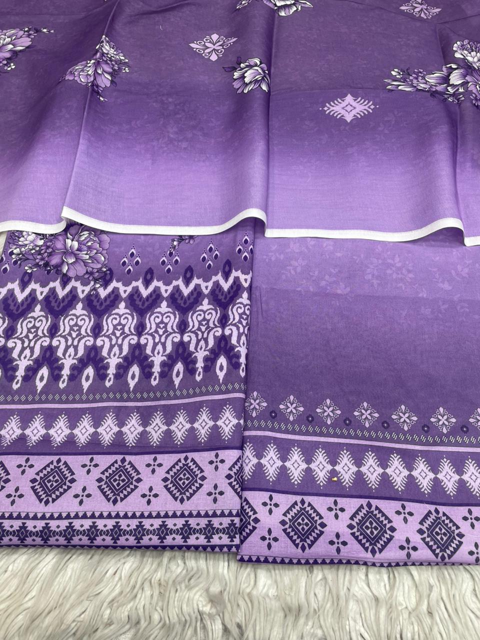 2Pc Civic Lawn Kameez & Dupatta Vol-3193