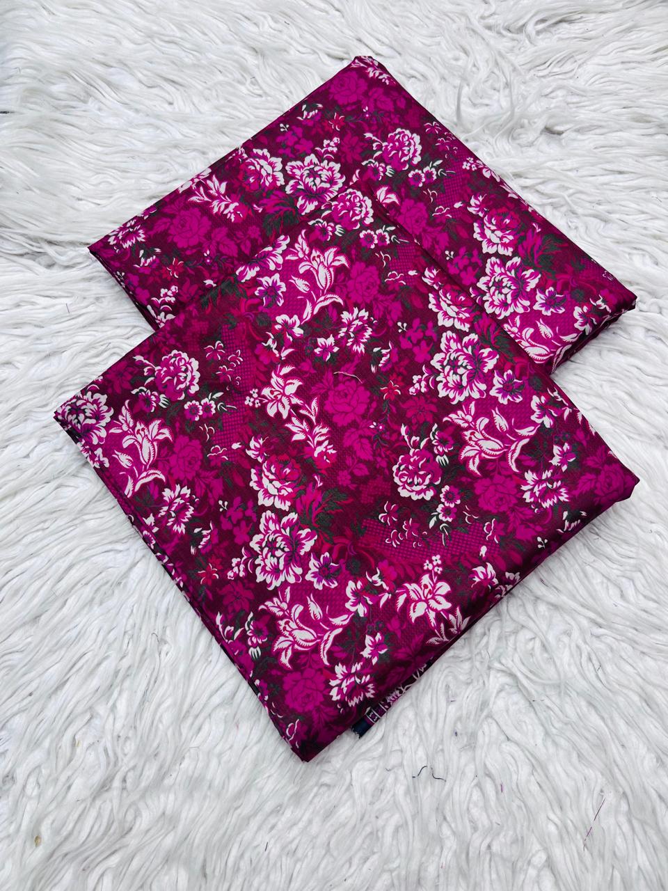 2Pc Crystal Linen Allover Suit Vol-0121