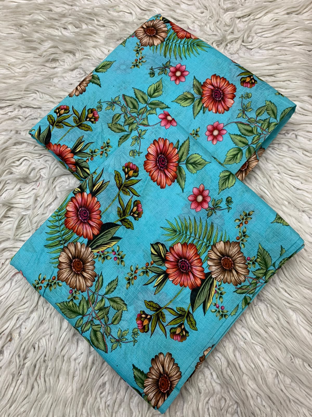 2Pc Bana Dora Print Lawn Suit Vol-535