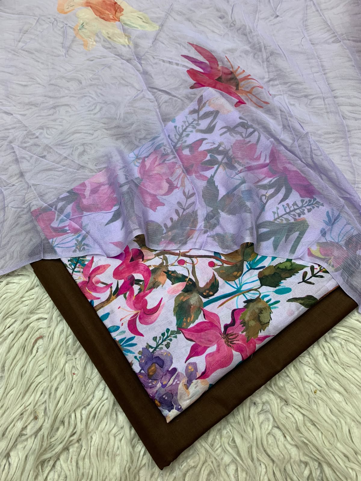 90x88 3Pc Premium Lawn Suit Vol-0020
