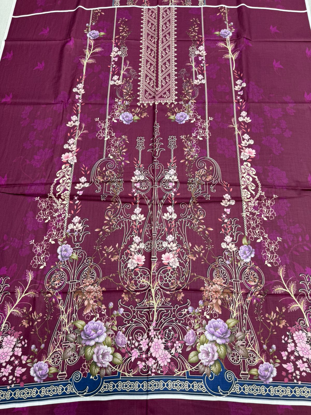 2Pc Linen Kameez & Dupatta Suit - 0081