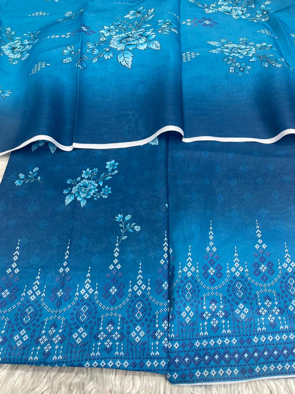 2Pc Civic Lawn Kameez & Dupatta Vol-3193