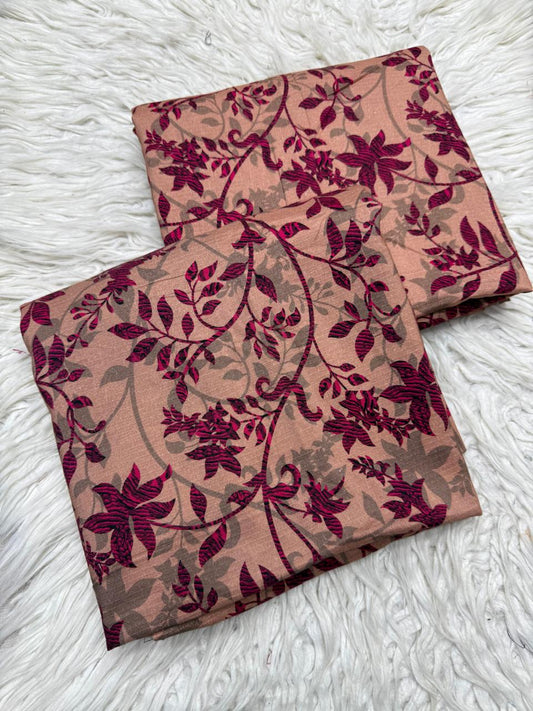 2Pc Bana Doria Linen Unstitched Suit - #42070