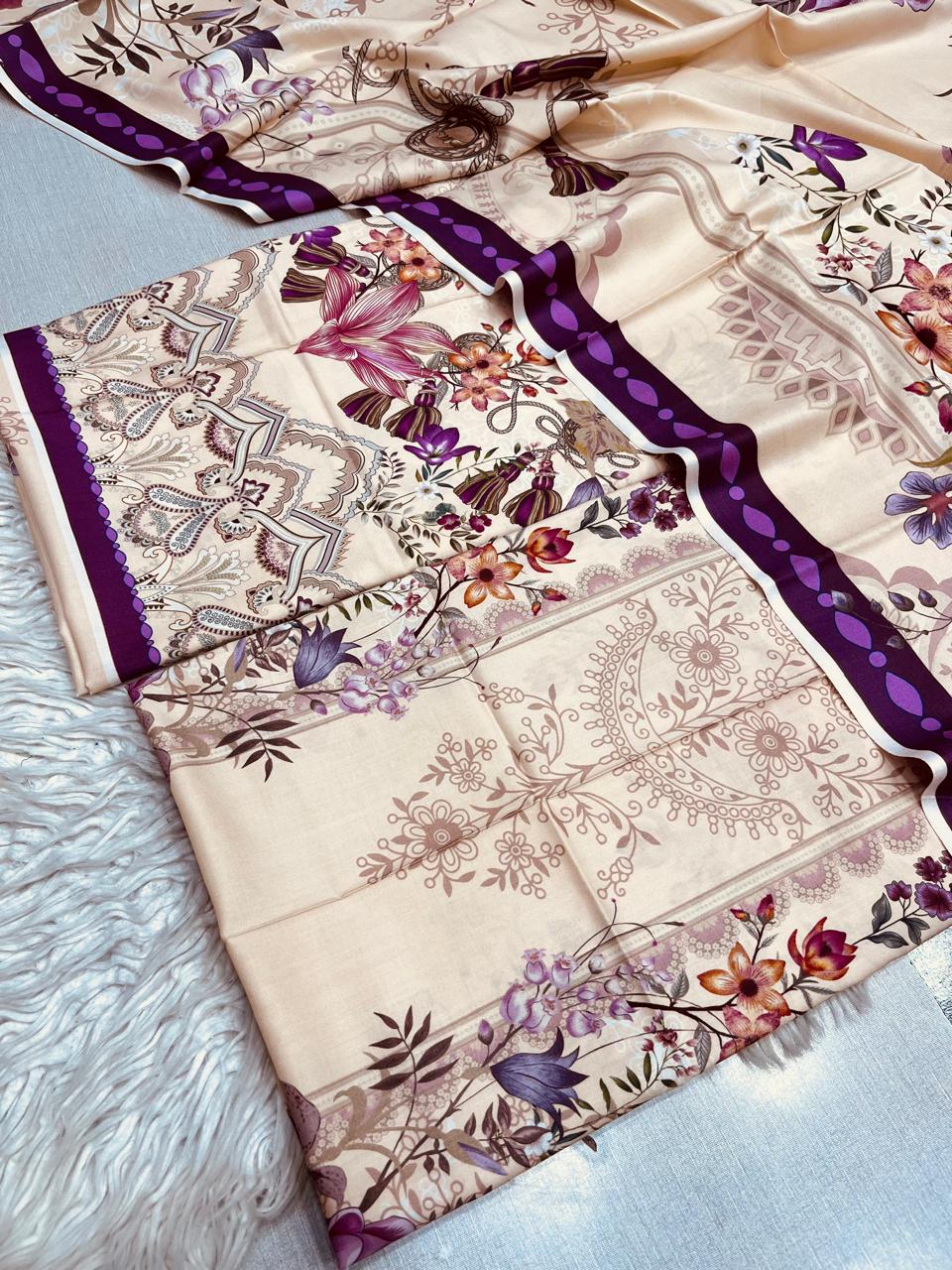 2Pc Linen Kameez & Dupatta Suit - 0081