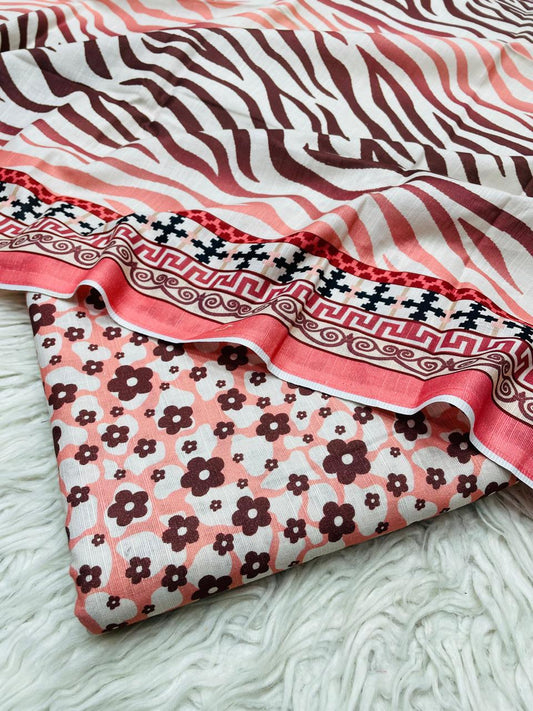 3 PC Slub Khaddar Allover Unstitched Suit Vol-0097