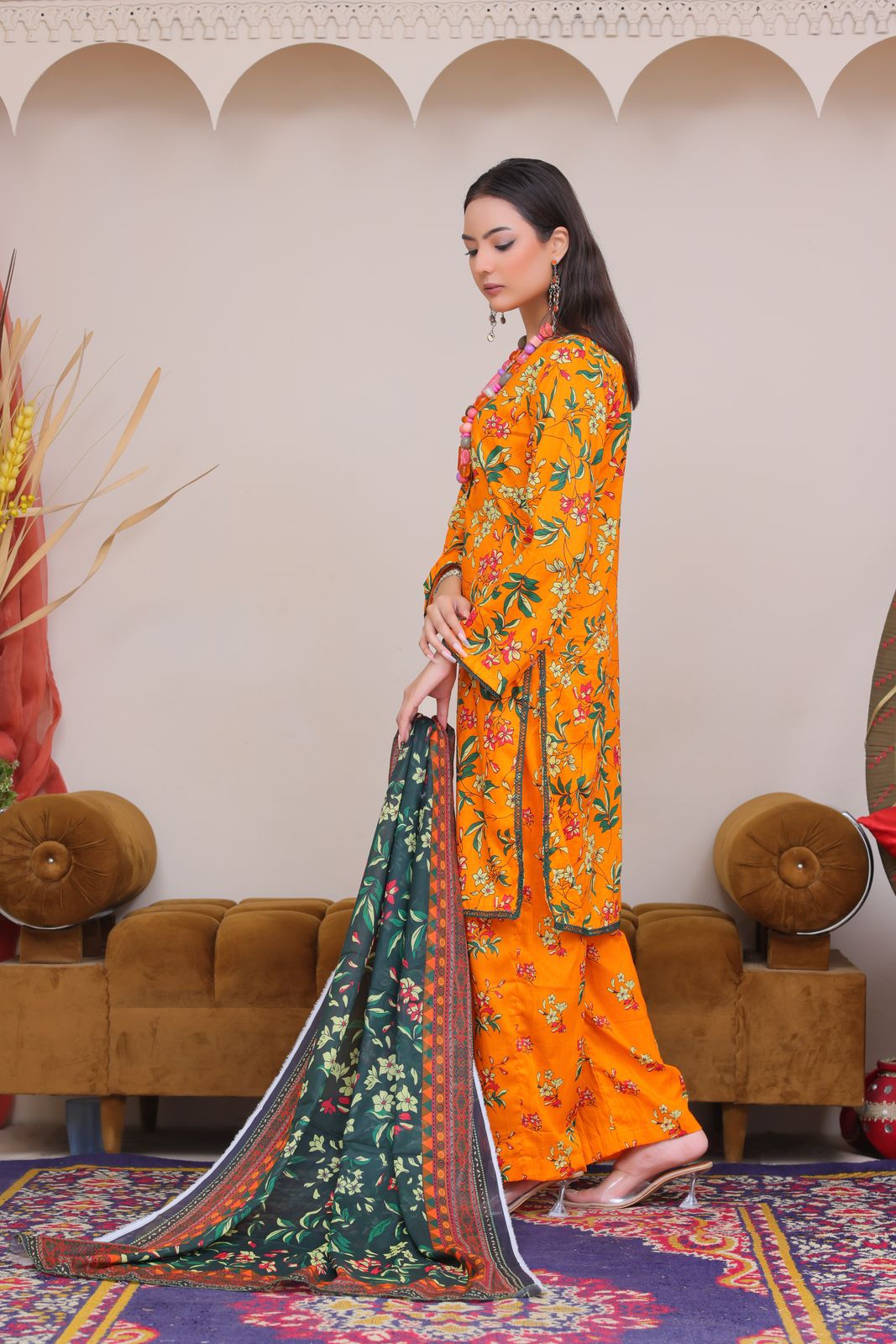 3Pc Supima Lawn Suit - #41054