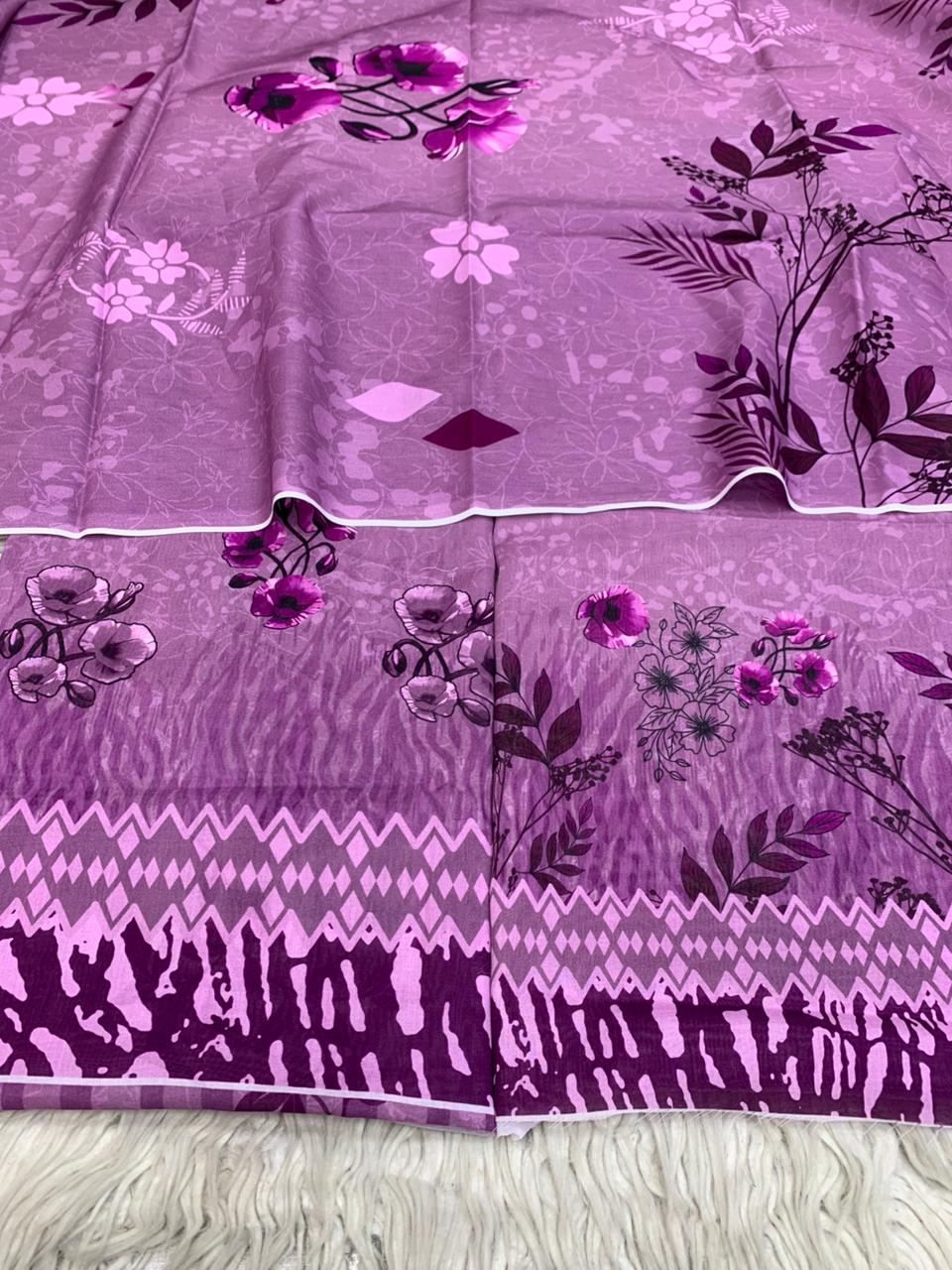 2Pc Lawn Kameez & Dupatta Vol-3205