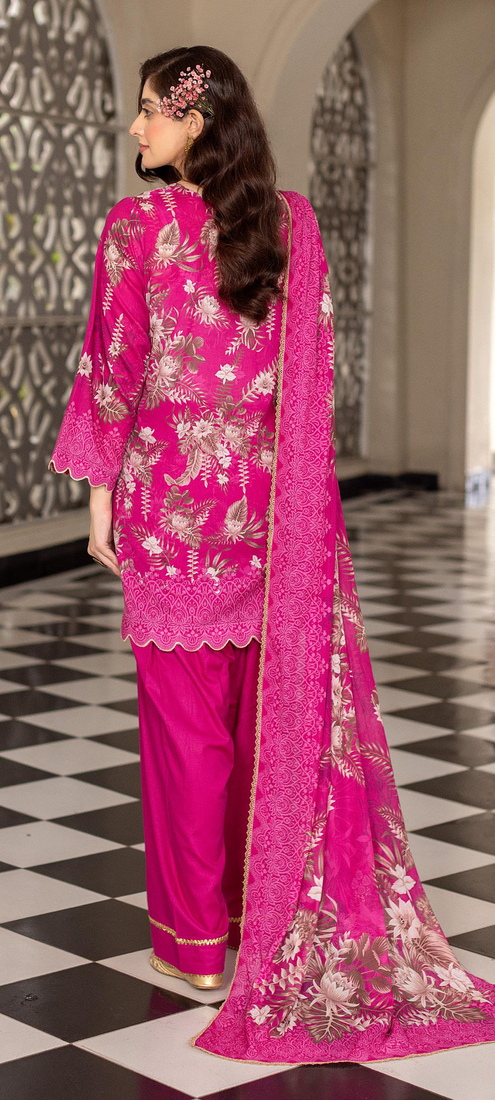 Noura - Printed - Lawn - 3pc - D109