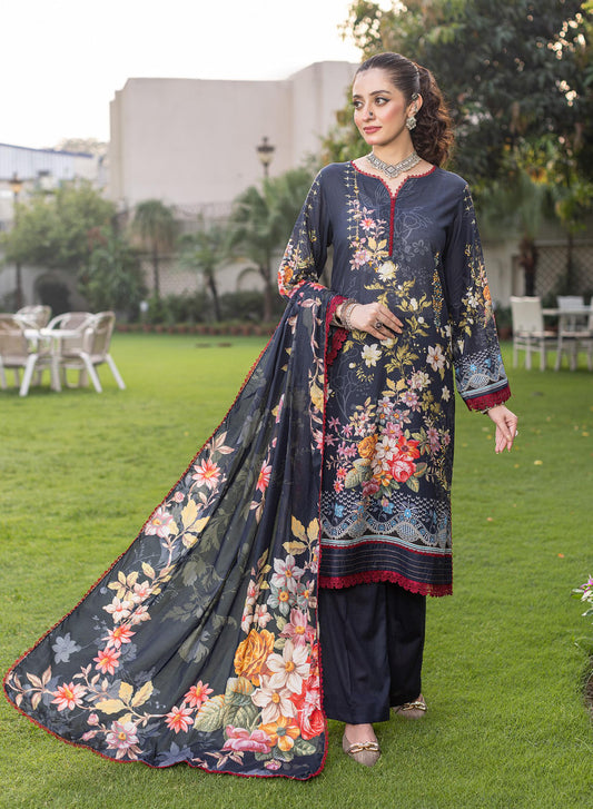 Noura - Printed - Lawn - 3pc - D103