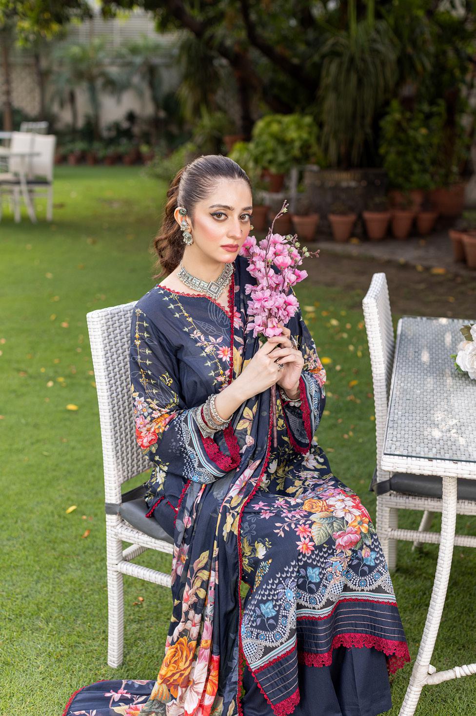 Noura - Printed - Lawn - 3pc - D103
