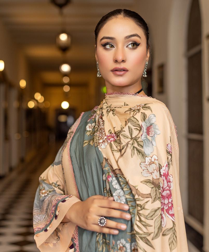 Noura - Printed - Lawn - 3pc - D104