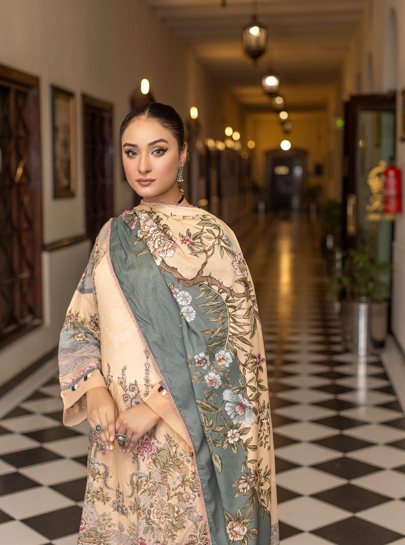 Noura - Printed - Lawn - 3pc - D104