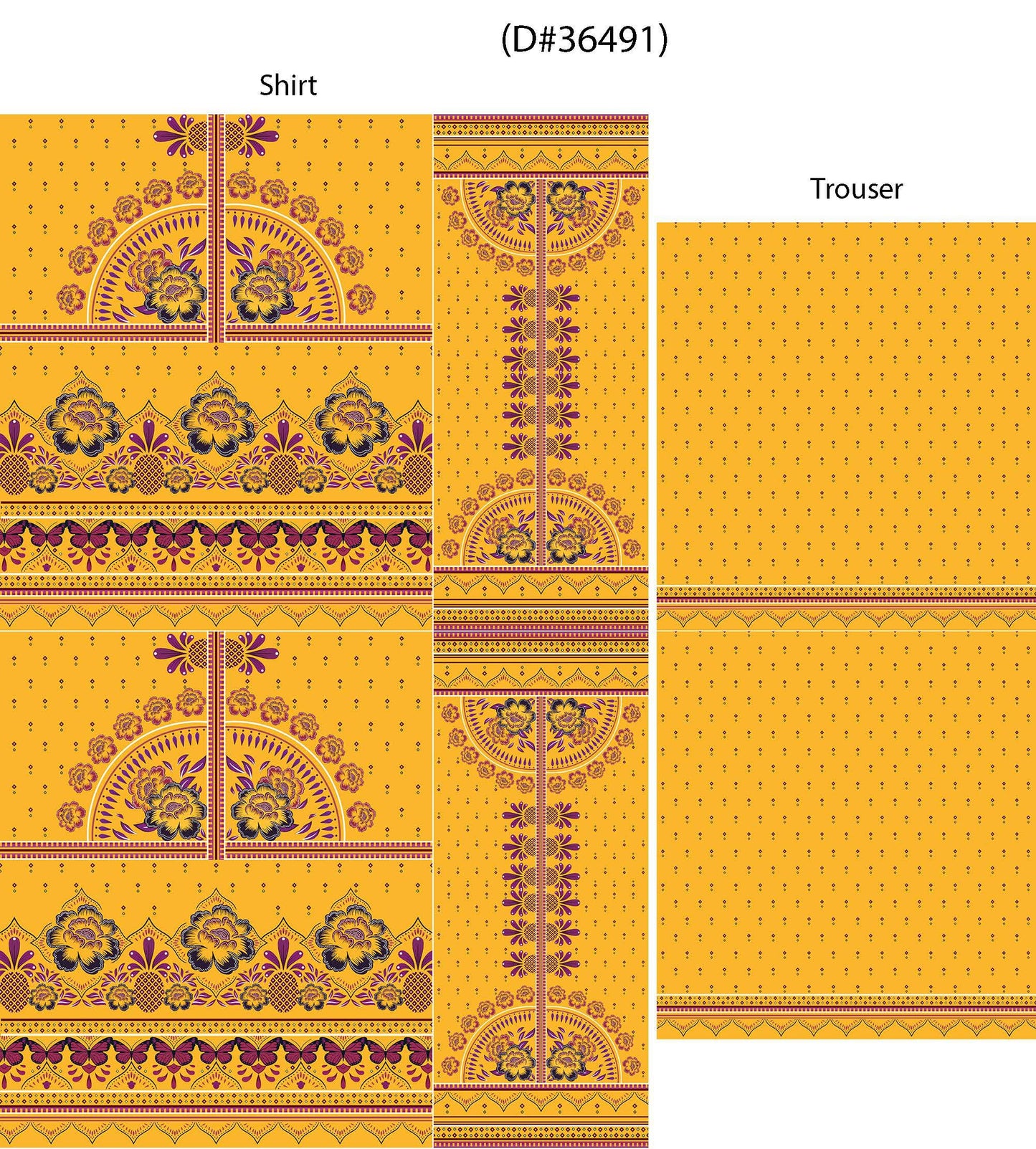 Sapphire Lawn Unstiched Suit