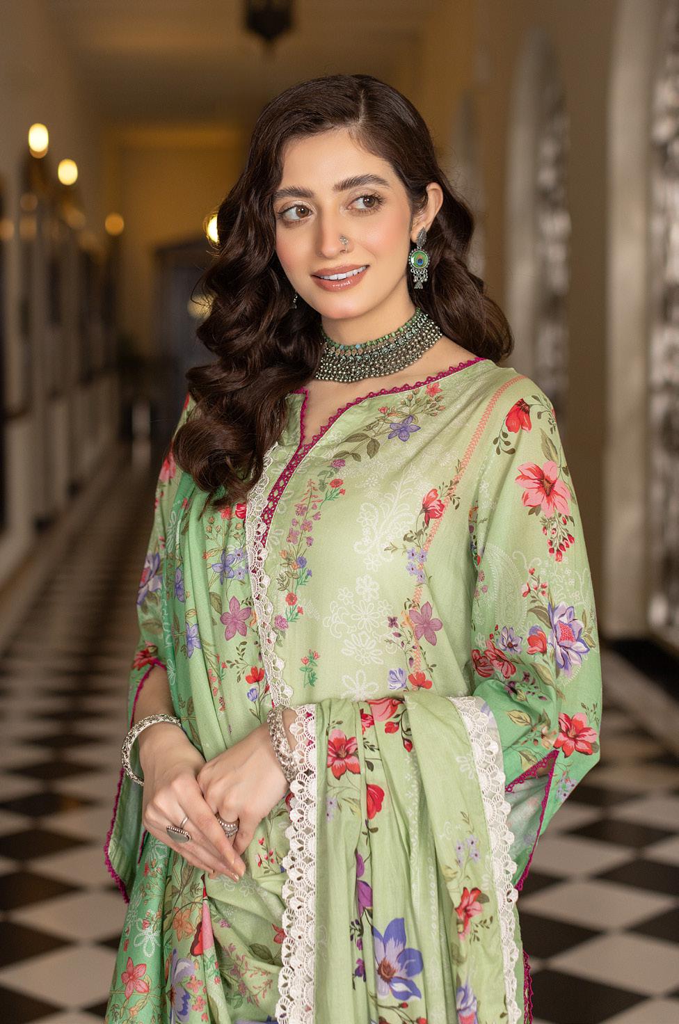 Noura - Printed - Lawn - 3pc - D106