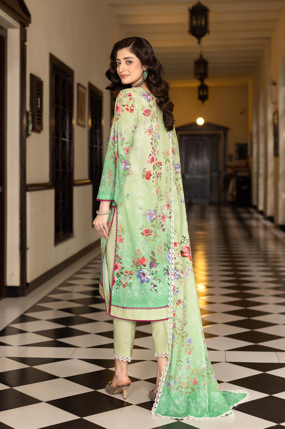 Noura - Printed - Lawn - 3pc - D106