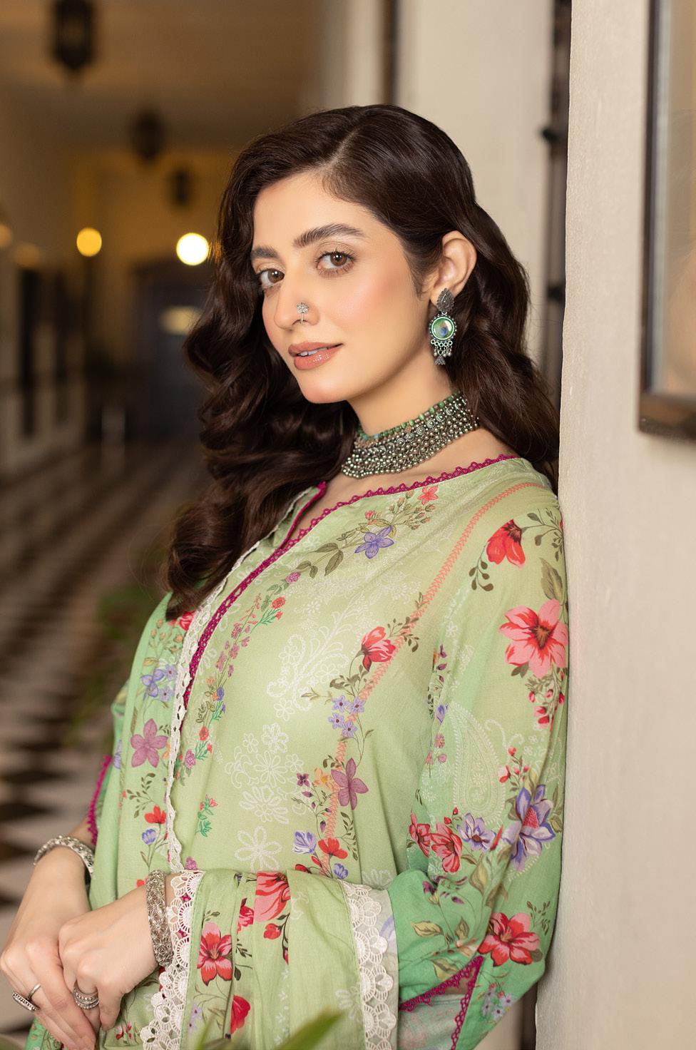 Noura - Printed - Lawn - 3pc - D106