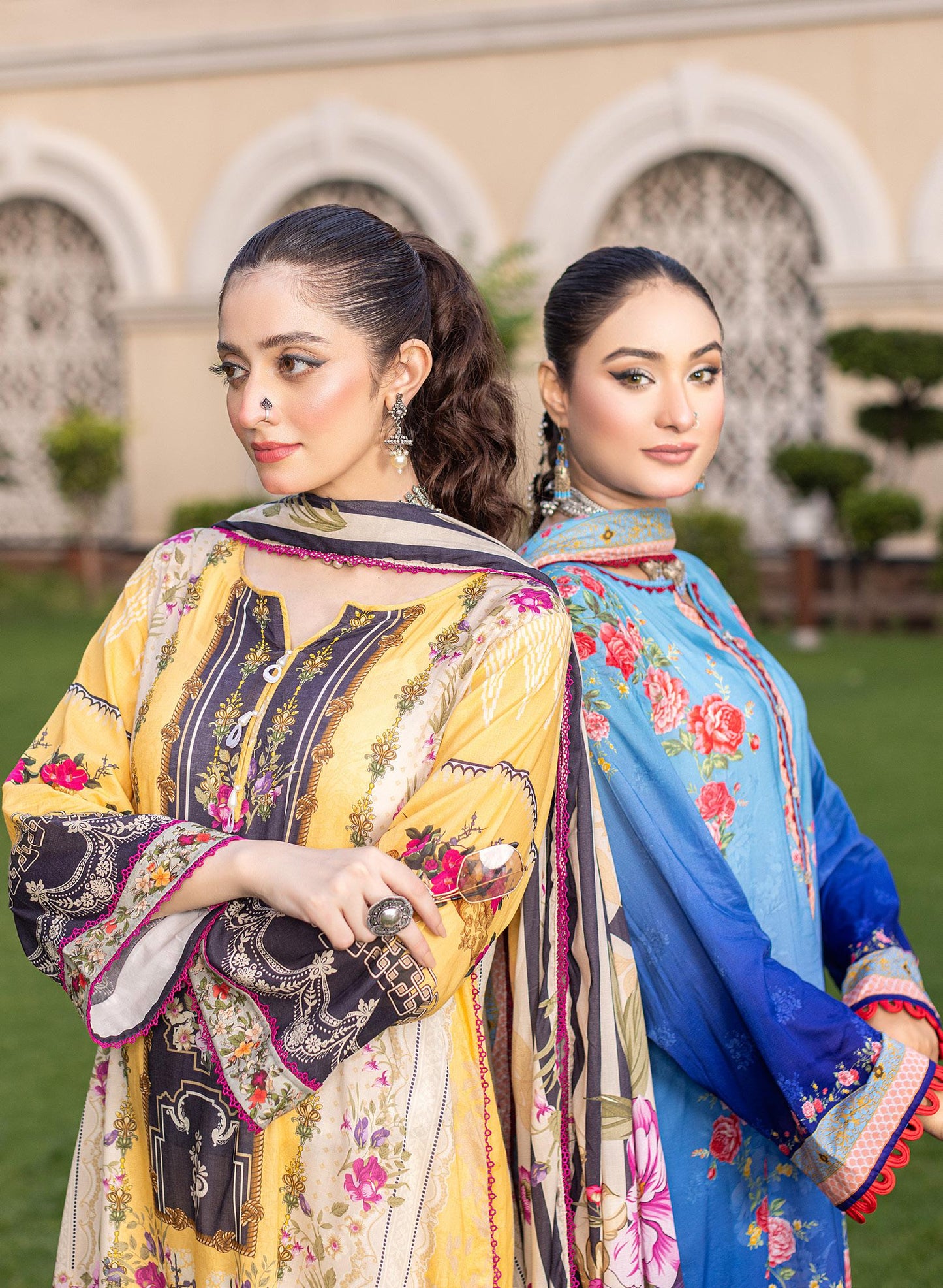 Noura - Printed - Lawn - 3pc - D110