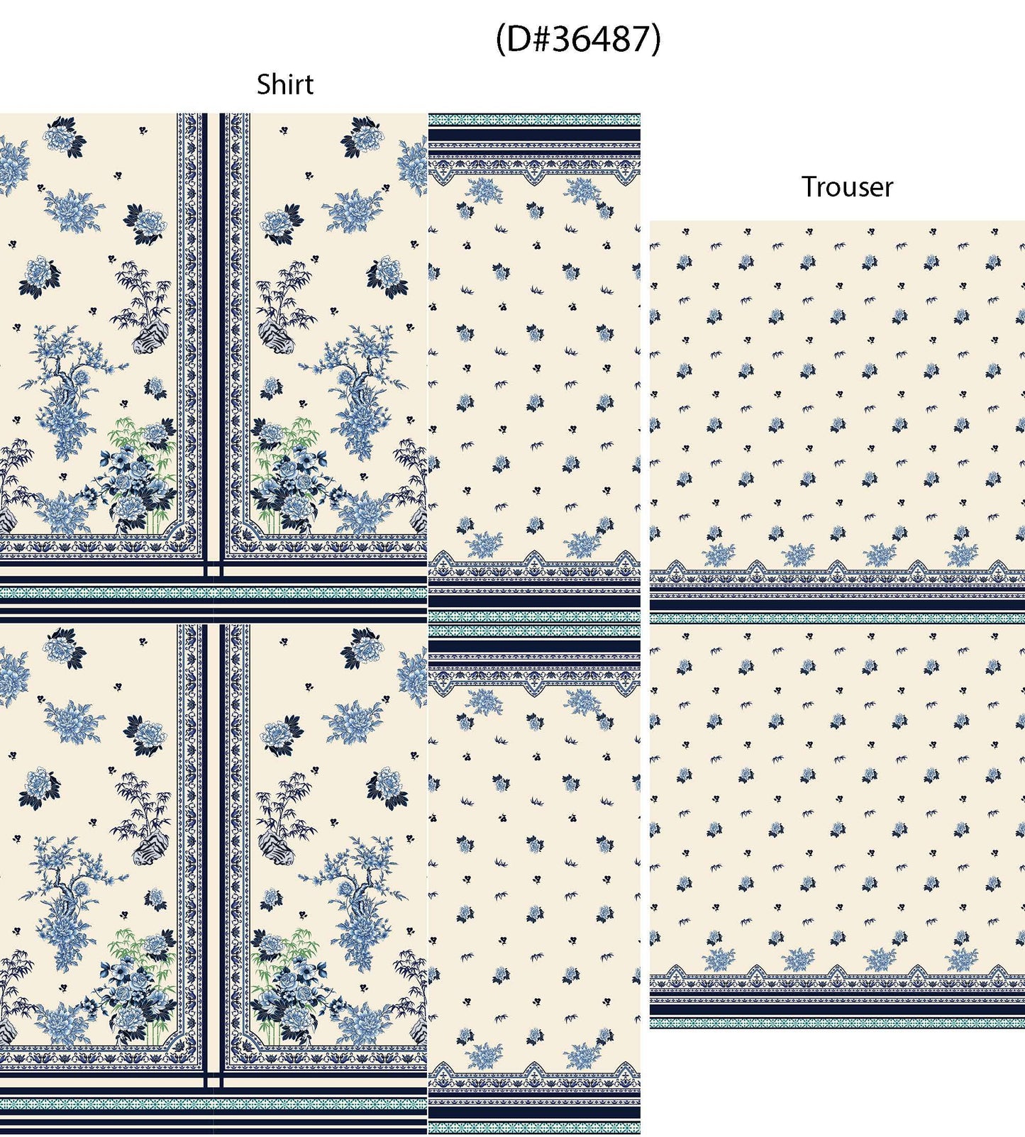 Sapphire Lawn Unstiched Suit